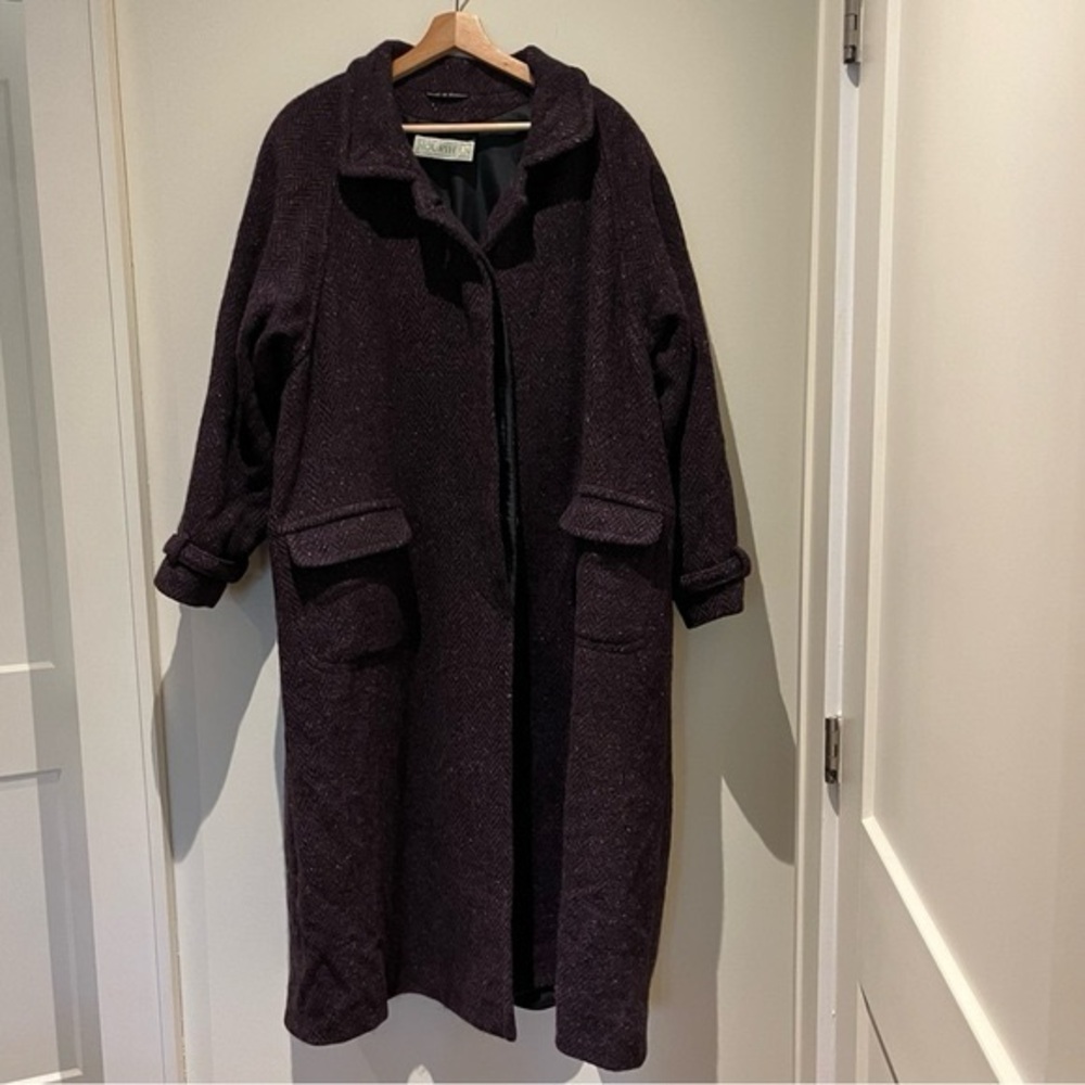beautiful Irish wool donegal tweed Jimmy Hourihan coat